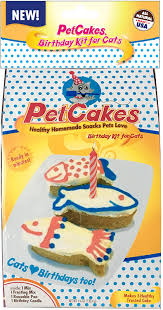Healthy birthday treats instead of cake. Amazon Com Petcakes Cat Birthday Cake Kit 859989002778 Diy Healthy Frosted 3 Small Fish Pet Cake 3 5 X 1 5 X 1 Pet Supplies