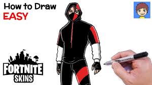 Here's a full list of all fortnite skins and other cosmetics including dances/emotes, pickaxes, gliders, wraps and more. How To Draw Fortnite Ikonik Skin Step By Step Fortnite Skins Drawing Youtube