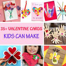 Valentine's day cards kids can make. 35 Valentine Cards Kids Can Make Hearts Flowers And Handprints