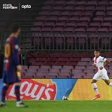 Optajoe On Twitter 3 Kylian Mbappe Is Only The Third Player To Score A Uefa Champions League Hat Trick Against Barcelona After Faustino Asprilla For Newcastle And Andriy Shevchenko For Dynamo Kyiv