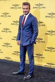 Black leather belt, shoes and watch strap; Blue Suit With Red Knit Tie Outfits 5 Ideas Outfits Lookastic