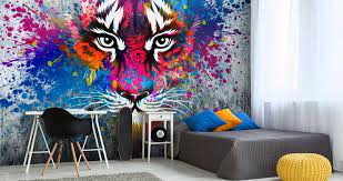 Teenager tapete jugendzimmer mädchen : Graffiti Tapete Fur Ihr Jugendzimmer Wallsauce De