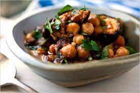 Sweet And Sour Eggplant Tomatoes And Chickpeas Recipes For Health Nytimes Eating Well Recipes Chickpea Recipes Eggplant Recipes