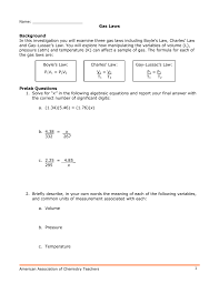 Slavens chemistry , mid term review questions2011 answer key , charles law worksheet with. Simulation Gaslaws