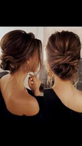 Pretty Soft Low Bun Updo Bridal Hair Wedding Hair Weddinghairstylesupdo Prom Hair Updo Curly Hair Styles Medium Length Hair Styles