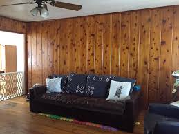 Advantages of knotty pine paneling? Help Knotty Pine Wood Paneling From The 50s All 4 Walls Of Living Room And Bedrooms Are Like This How Can I Decorate To Brighten Things Up Remodeling Is Out Of The