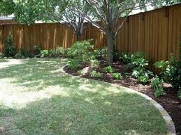 Plano Texas Backyard Patio And Landscape Backyard Trees Landscaping Along Fence Backyard