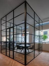 Glass And Steel Movable Wall Ferrofinestra Internal Partitions By Mogs Movable Walls Interior Architecture Design Condo Design