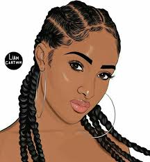 Pin By Fleurette La Rose On Dessin Black Girl Art Black Love Art Black Girl Magic Art