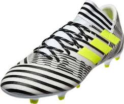 Adidas Black And White Soccer Cleats Adidas Nemeziz 17 3 Fg White Soccer Cleats Soccer Cleats Cleats Adidas
