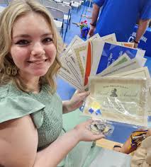 Alexis Velez Most Outstanding Honor A Most 100 Club 6,000 Pace Achiever  Best in Sounds Recognition Award Best in Letters Recognition Award  Scripture memorization Award Model Office Merit Award Merciful Super proud