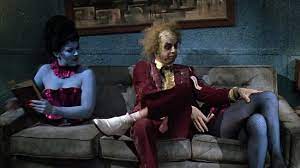 Loved by audiences and critics, beetlejuice was another hit under burton's belt and was the hit warner bros. In Beetlejuice 1988 The Legs That Beetlejuice Is Caressing Are Actually The Legs Of The Director Tim Burtons Girlfriend At The Time Moviedetails