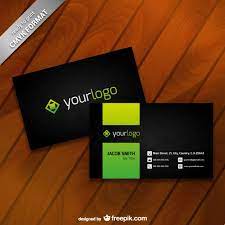 If your card features bright shades, pick a reserved palette for your icons. Business Card Template With Logo Nohat Free For Designer
