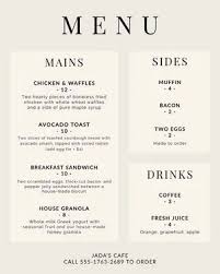 They also use certain words to make food sound more delicious. Free Menu Design Ideas Adobe Spark