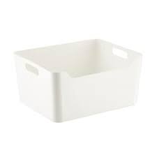 Black And White Storage Bins White Plastic Storage Bins With Handles With Images Plastic Storage Bins Storage Bins Large Plastic Storage Bins