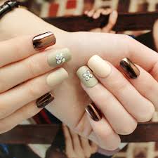 The matte baby pink, the long shape of the nails, the little acrylic bow decoration and the unlimited amount of pearls and diamonds together are just. 24 Pcs New Pearl White With Artificial Diamond False Nails Fashion Popular Fake Nails For Ladies And Girls With Glue Stickers Buy At The Price Of 3 45 In Aliexpress Com Imall Com
