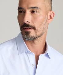 Italian Wrinkle-Free Douglas Shirt Light Blue