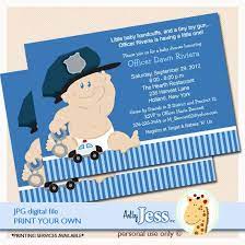 Baby Cop Boy Police Officer Baby Shower Invitation Instant Etsy Baby Shower Invitations For Boys Police Officer Baby Baby Shower Invitations