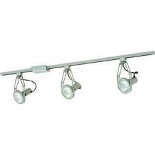 Seasons 326425 Track Light Fixture 3 2400 W 120 V Halogen Bulbs Brushed Nickel Hd Supply