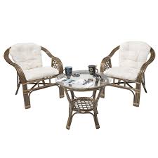 Includes dining table and 2 dining chairs. Small Rattan Outdoor Set Balk Garden Set Balk Rotin Design