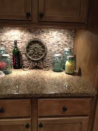 Stone And Glass Tile For Backsplash From Home Depot Cabinets With Anne Sloan Chalk Paint Wi Elegant Kitchens Glass Mosaic Tile Backsplash Backsplash