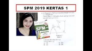 Sila klik pada pautan soalan/jawapan untuk paparan atau muat turun. Soalan Matematik Spm 2019 Kertas 1 3 Youtube