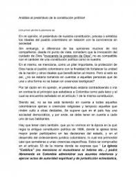 El sistema de gobierno colombiano se caracteriza por ser presidencialista, al igual que el resto de gobiernos el presidente de la república es el jefe de estado, de gobierno y suprema autoridad administrativa tal y como indica la constitución de 1991 y se elige. Analisis Al Preambulo De La Constitucion Politica Colombiana De 1991 Ensayos Jeinerfabian19