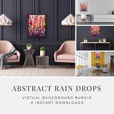 Abstract Raindrops Antonia Marie Art Modern Room Abstract Rain Drops