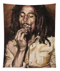 Bob Marley Tapestry by Viola El
