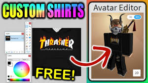 Avatar shop items by type. Make Your Own Custom Roblox Shirts Free Boys Girls Youtube