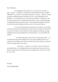 Allied Health Assistance Cover Letter