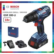 Berikut adalah beberapa panduan yang perlu diikuti semasa menggunakan mesin gerudi. Bosch Gsr 180li Cordless Drill Gerudi Bateri Mudah Alih Gsr 180 Li 2 Battery Set Shopee Malaysia