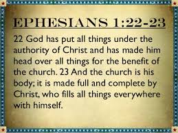 Image result for Ephesians 1: 22-23