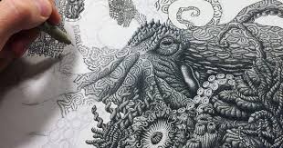 Millions Of Dots Form Intricate Pen Drawings To Raise Environmental Awareness Stippling Art Pen Drawing Contemporary Art Installation