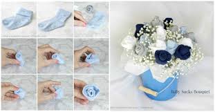 How To Make Baby Socks Rose Bouquet