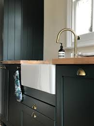 The cabinets are really in great shape, they could just use a fresh but, before we get ahead of ourselves, lets just take a look at some great examples of green kitchens. Farrow Ball Inspiration Dark Green Kitchen Green Cabinets Farrow And Ball Kitchen