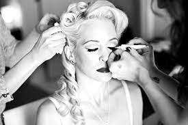 Morning Of Wedding Bride Getting Ready A Rockabilly Las Vegas Wedding John Marnie Vegas Wedding Rockabilly Wedding Rockabilly Wedding Hair
