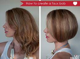 Hair Tutorial How To Create A Faux Bob Hair Romance