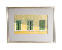 Gerald G. Boyce Casein Painting of Windows