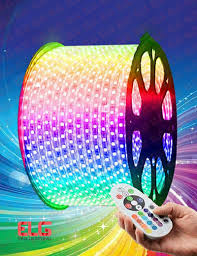 قیمت ریسه شلنگی هفت رنگ 5050 اس ام دی 100 متری Rgb اریس لایتینگ