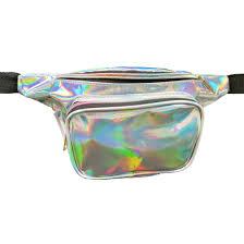 Wie findet ihr das, mit einem stretching style ?. Schimmernde Bauchtasche 90er Style Fur Erwachsene Metallic 34x18cm B 12 99