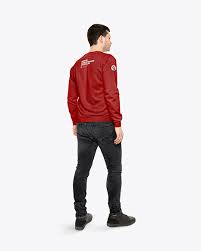 Download Man In A Sweatshirt Mockup In Apparel Mockups On Yellow Images Object Mockups