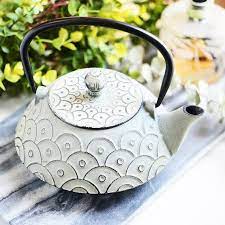 Empress Of China Sage Green Cast Iron Teapot With Tea Infuser Non Toxic Tea Kettle Vintage Handiwork Chinese Tea Pot Vintage Tea Kettle Cast Iron Tea Pot Tea Pots