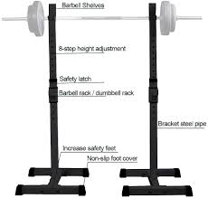 How tall in feet is 59 inches? Home Gym Sturdy Portable Dumbbell Racks Dotlynn Squat Rack Adjustable Height 31 5 59 Inches Solid Steel Bench Presses Black Sports Outdoors Exercise Fitness Rayvoltbike Com