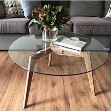 The timber coffee tables available on the site are made of different materials such as wood, aluminum, marble, steel, glass and so on, so that you can pick. Round Glass Timber Scandinavian Coffee Table Home Furniture Furniture On Carousell