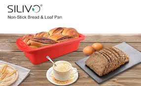 Check spelling or type a new query. Amazon Com Silicone Bread And Loaf Pans Set Of 2 Silivo Non Stick Silicone Baking Mold For Homemade Cakes Breads Meatloaf And Quiche 8 9 X3 7 X2 5 Kitchen Dining