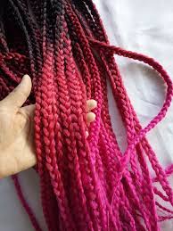 From beyonce's iconic blond box braids in lemonade to brandy's controversial micro braids to rihanna's jumbo red box braids, every popular diva has sported them at some point in time. Red Pink 3t Ombre Box Braiding Hair Extensions High Temperature Crochet Box Braids Hair Synthetic Afric Crochet Box Braids Crochet Twist Braids With Extensions