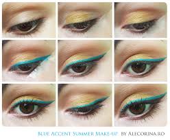 Blue Accent Summer Make Up Ale Corina Art