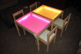 Ikea Hack Aus Dem Kallax Regal Und Der Malm Kommode Wird Ein Bett Mit Unterbauschrank Leuchttisch Ikea Tisch Hack Ikea Mobel