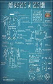 Become A Mech Visual Ly Blueprints Mech Schematic Design